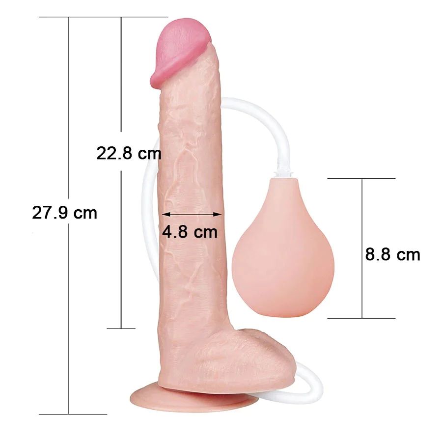 Dildo Eyaculador Squirt 11” Extreme Flesh